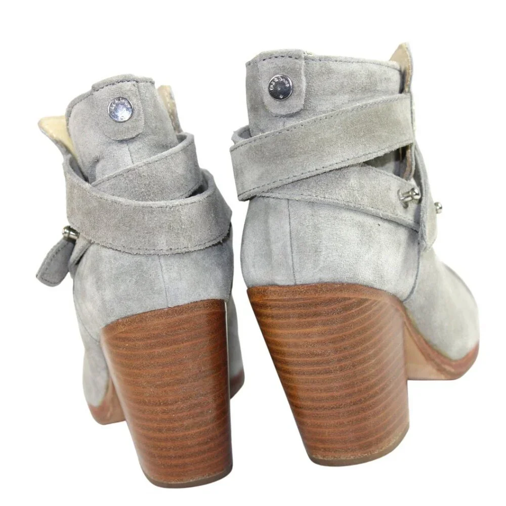 Rag And Bone Harrow Granite Suede Ankle Boot Size 36.5 (US 6.5)